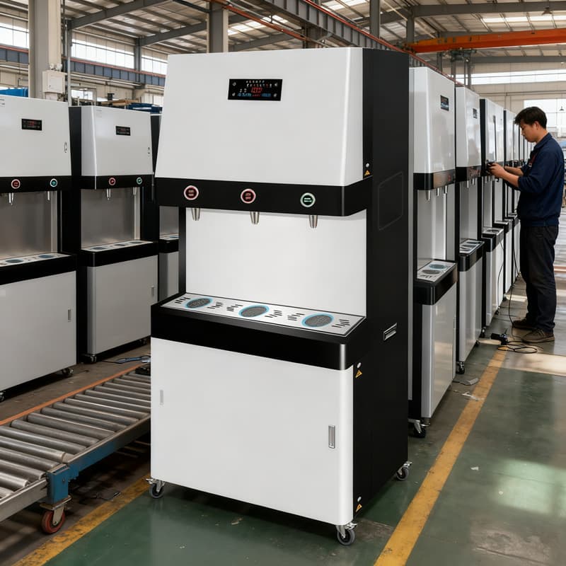 Factory custom water dispenser for hospitals, schools, and factories, energy-saving commercial stainless steel water station boiler