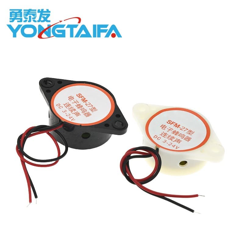 DC3-24V Continuous Sound Electronic Alarm Buzzer 85dB
