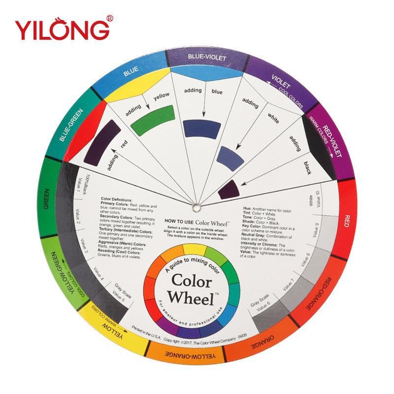 Yilong Nail Art Color Chart Swatch Pigment Color Matching Color Wheel Lip Tattoo Eyebrow Tattoo Permanent Makeup Color Chart Cross-border