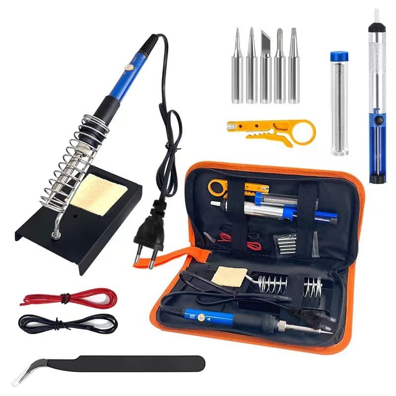 Factory Direct Cross-border Adjustable Temperature Soldering Iron Kit 60W Internal Heating Soldering Iron for Home and Factory Use