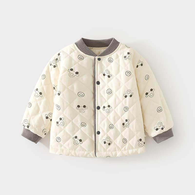 Thick quilted cotton-padded top for babies, boys and girls, warm inner layer, 120g, for infants and children, autumn and winter cotton-padded jacket/underwear.