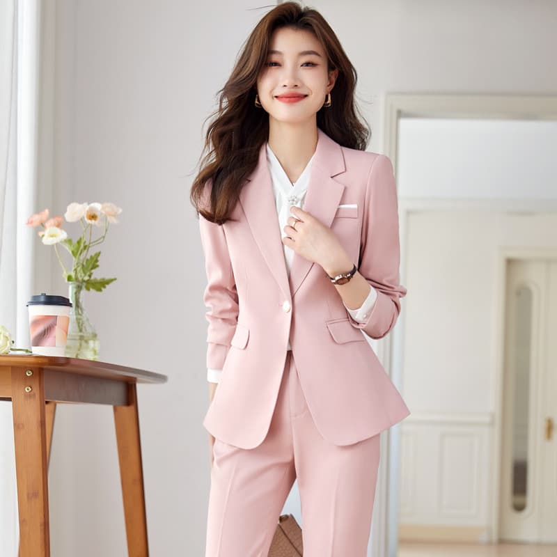 Blue Suit Set for Women Spring/Autumn New Hotel Manager Work Uniform Formal Professional Blazer