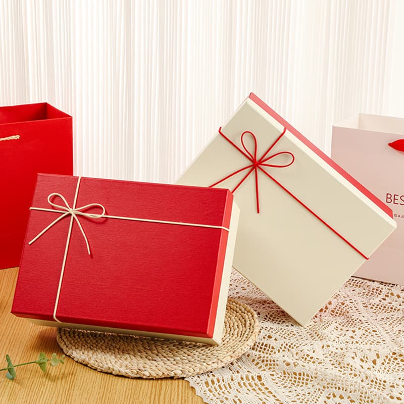 Valentine's Day Gift Box Scarf Gift Box Bow Gift Box Perfume Lipstick Souvenir Cosmetic Packaging Box