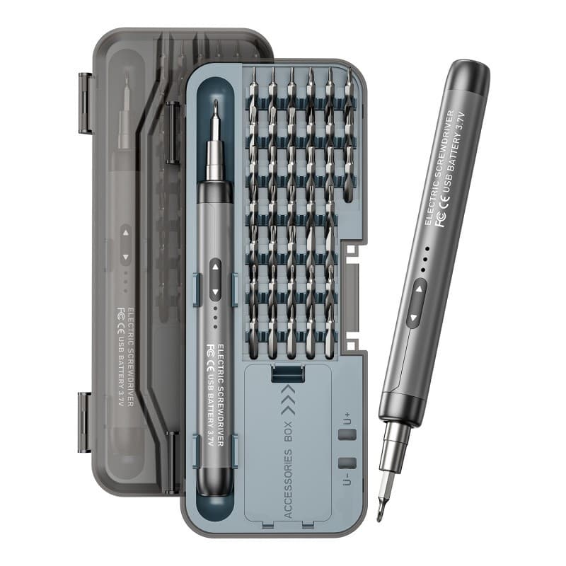 mini electric screwdriver precision rechargeable household portable watch computer mobile phone repair tool box set