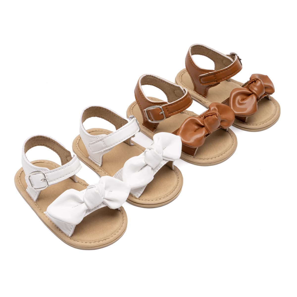 2026 Summer New Baby Walking Shoes Casual Baby Sandals Bow Cross-Border Wholesale Baby Shoes