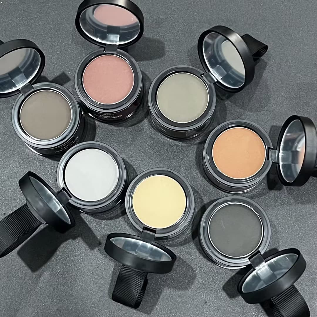 Cross-border Hot-selling Multi-color Hairline Powder Contour Shadow Powder for Sideburns Hair Bun Line Filling Forehead Hairline Tool