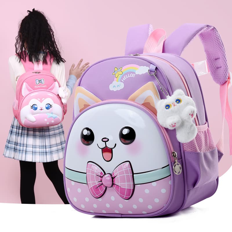 Cute Cartoon Kids Backpack Nursery Boys Girls EVA Hardshell Double Shoulder Bag Small School Bag Unisex Children's Accessories