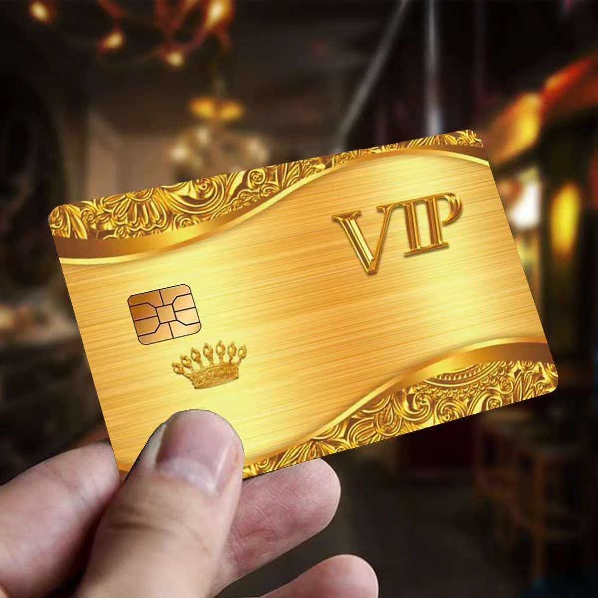 New 2025 Cross-Border Gold VIP Online Currency Decorative Creative Credit Card Sticker Self-Adhesive Card Sticker