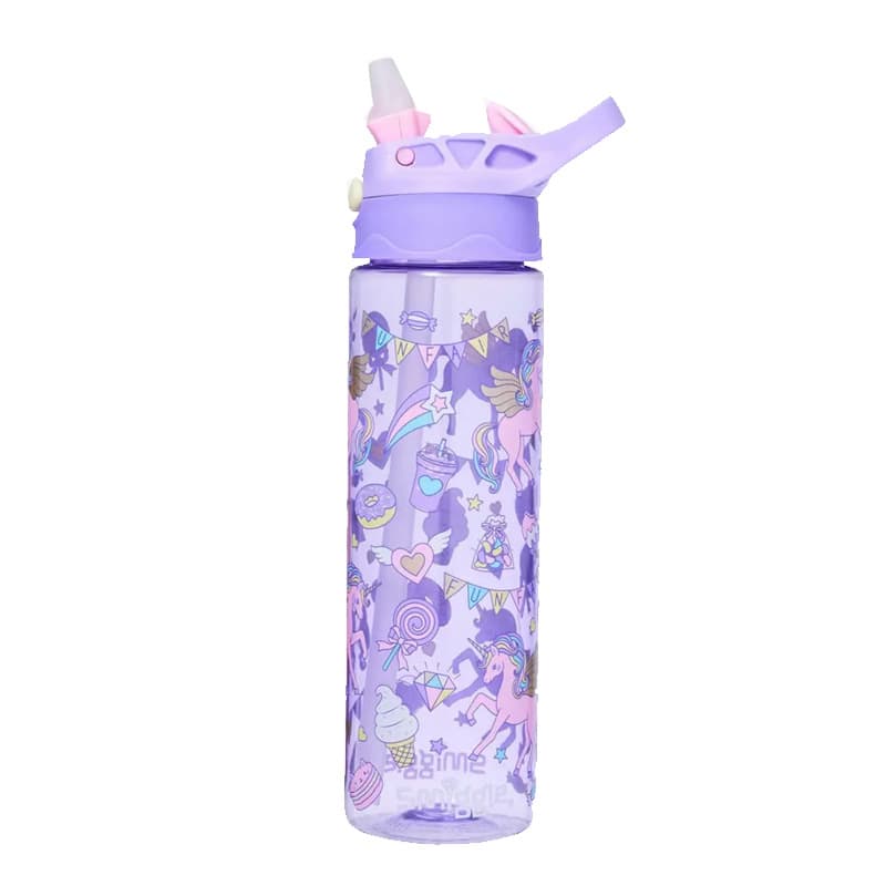 Australian Large-Capacity Straight-Body Silicone Spout Water Bottle for Primary and Middle School Students, SK Straw Cup Sports Bottle