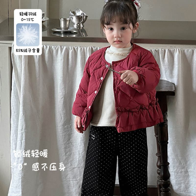 Thick Warm Girls Down Lining Autumn Winter Girls Down Jacket Lightweight Coat Infant Outerwear Category A