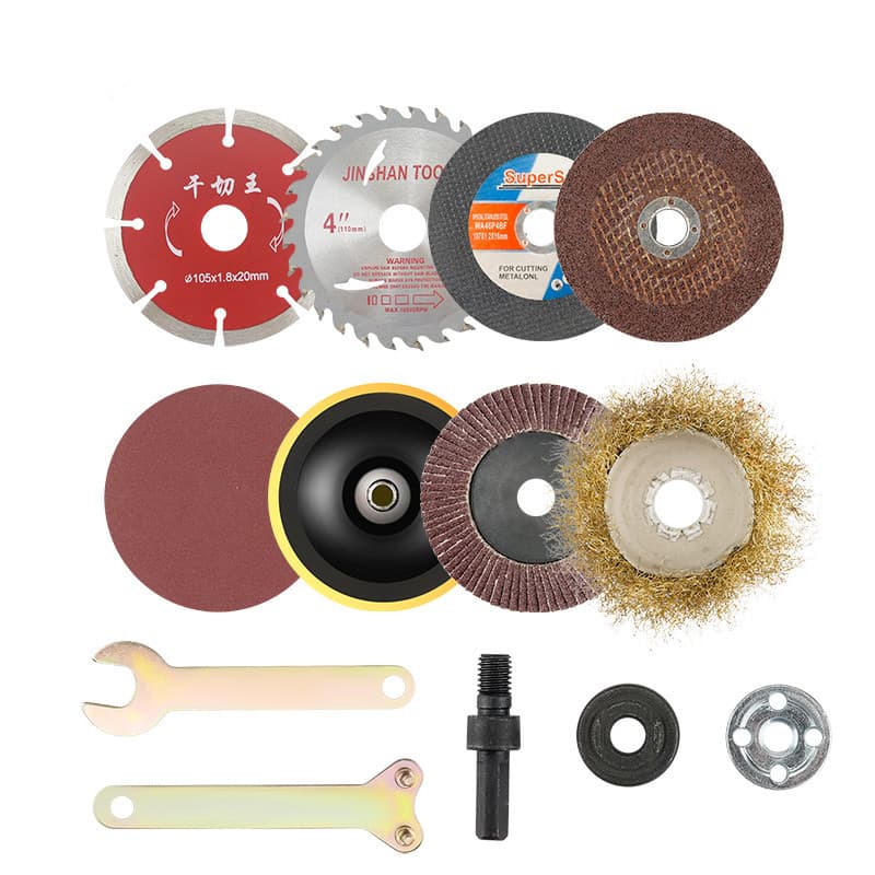 Electric Drill Conversion Angle Grinder Adapter Kit for Wood Cutting Blades, Cutting Discs, Polishing Pads, Grinding and Cutting Accessories Set