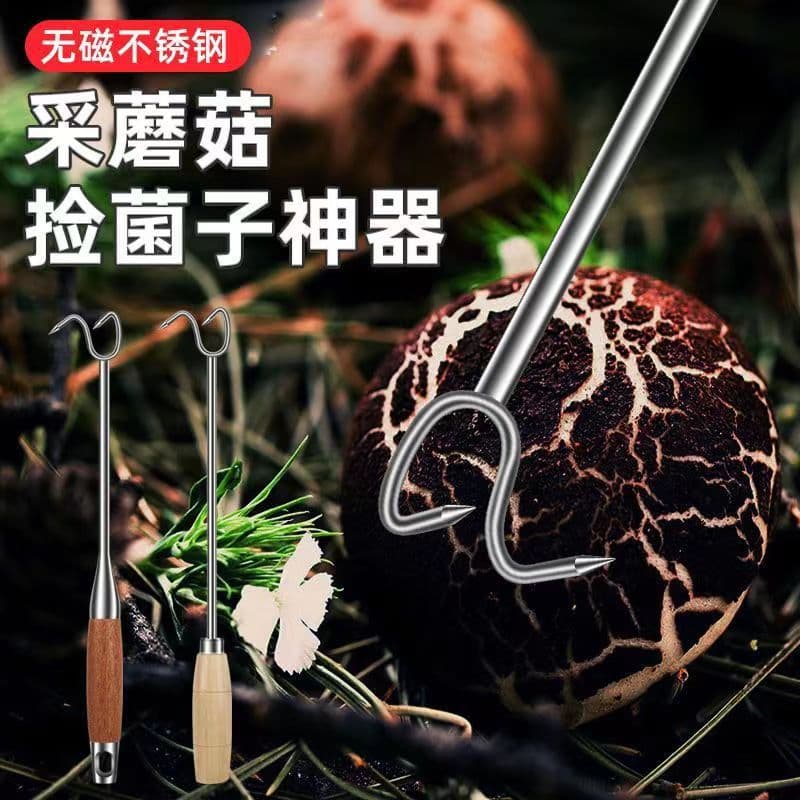 Stainless Steel Grab Hook Commercial Anti-Scald Long Handle Hook with Pear Wood Handle Factory Wholesale