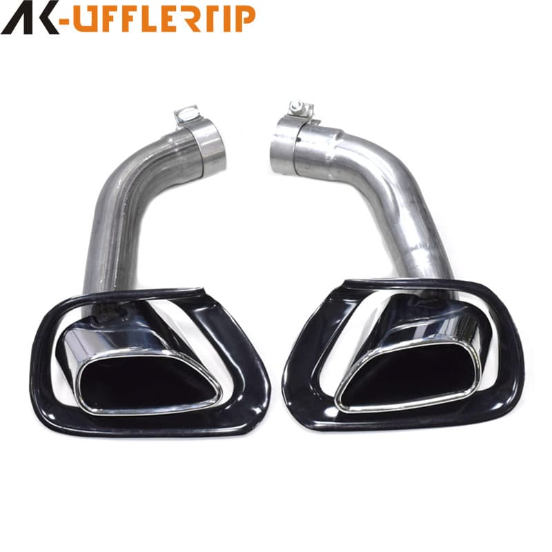 Exhaust pipe modification square tailpipe trim cover for 08-13 BMW X5 E70 round exhaust