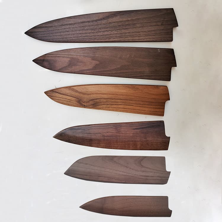 Wooden Saya Knife Sheath (Japanese Chef's Knife, Gyukto, Yanagiba, Deba, Santoku Knife, Wooden Sheath)