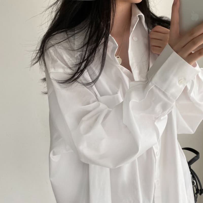 2026 Fall New Korean Chic Loose Casual Blouse Women's Shirt Dress