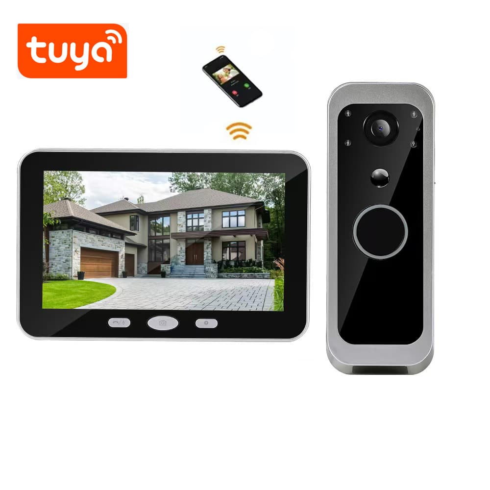 Cross-border WIFI with screen video doorbell home support APP remote camera anti-theft door home door monitoring