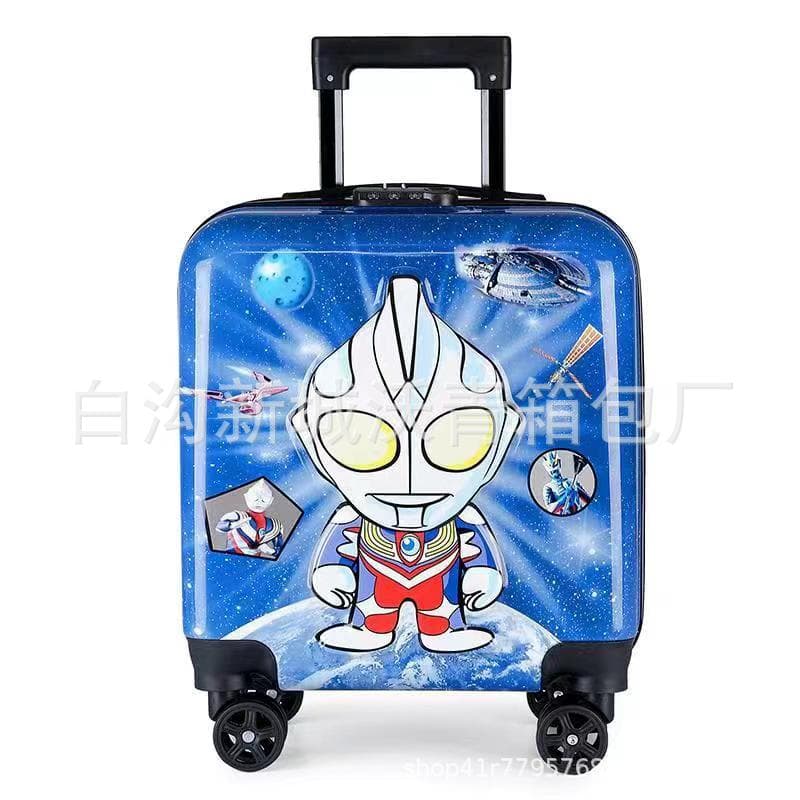 Children's Travel Suitcase for Boys 18 Inch Trolley Luggage Car Shape Suitcase Multifunctional Outdoor Travel