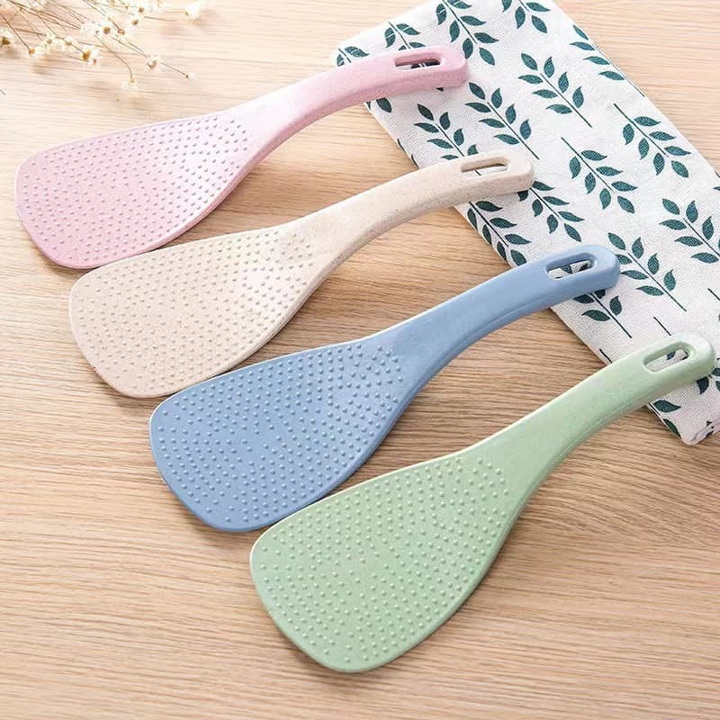 Wheat straw rice spoon household creative non-stick rice spoon rice cooker rice shovel plastic rice spoon rice spoon wholesale