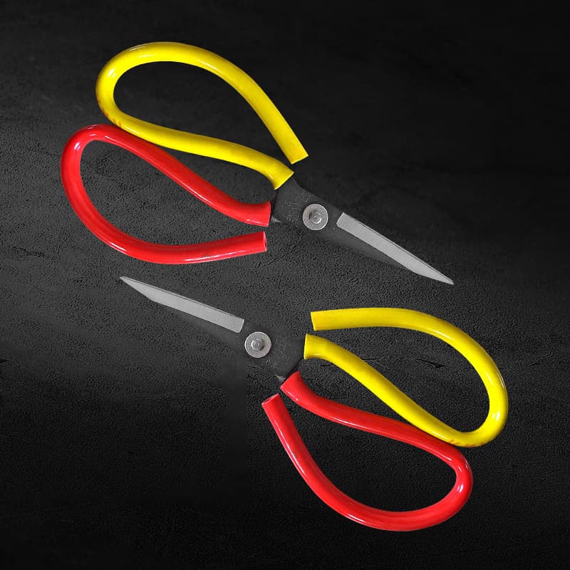 Wholesale large scissors for fabric cutting, tailoring, industrial, civilian, and household use; leather shears; fish head shears; large-headed scissors.