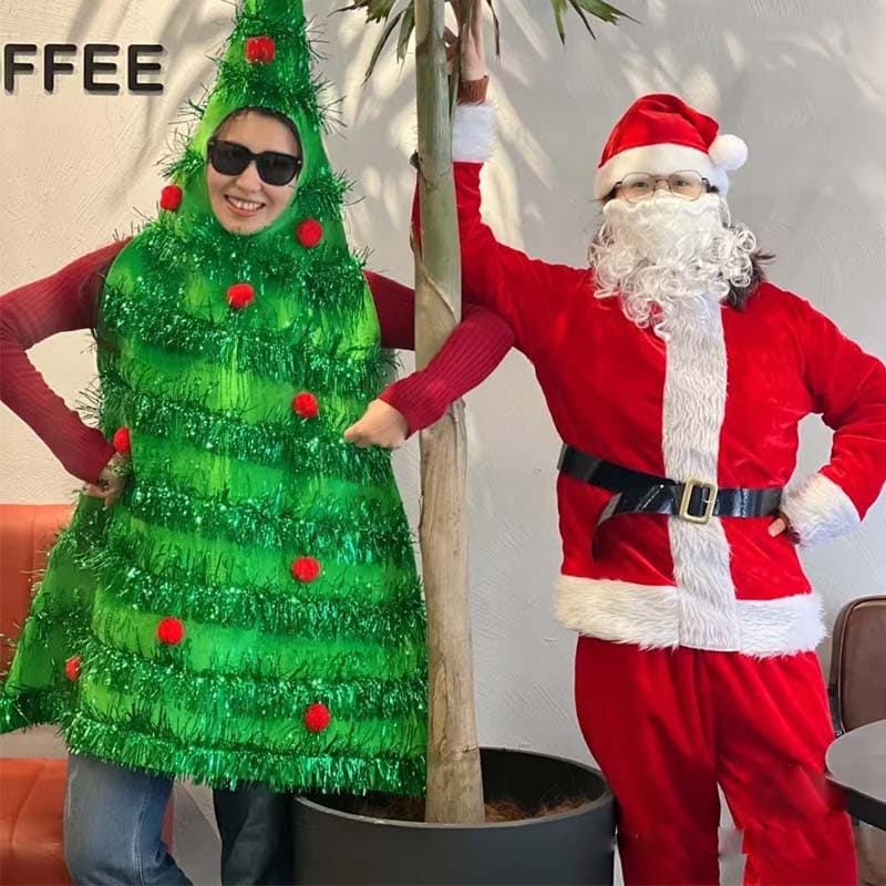 Christmas tree costumes, stage costumes, cosplay costumes, Christmas decoration funny props, factory direct supply