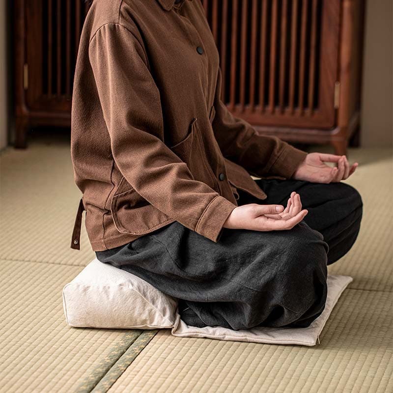 Prayer Mat Floor Meditation Cushion Zen Practice Home Use Tatami Japanese Style Sitting Cushion Zen Meditation Double Lotus Cotton