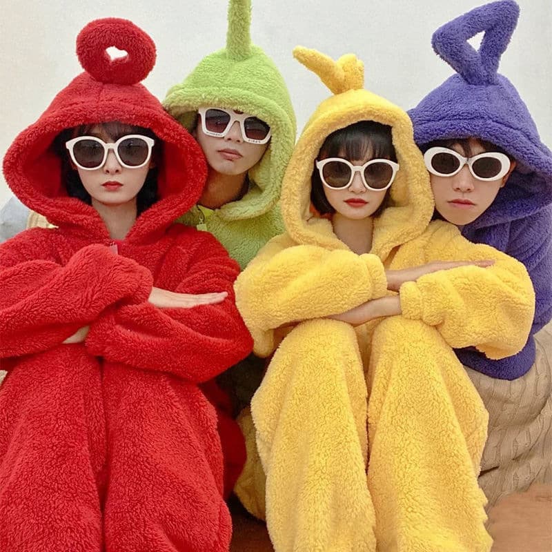 Antenna Baby Franchise Cartoon Pajamas Couple Autumn/Winter Season Best Friend Bridesmaid Group Sister Homewear