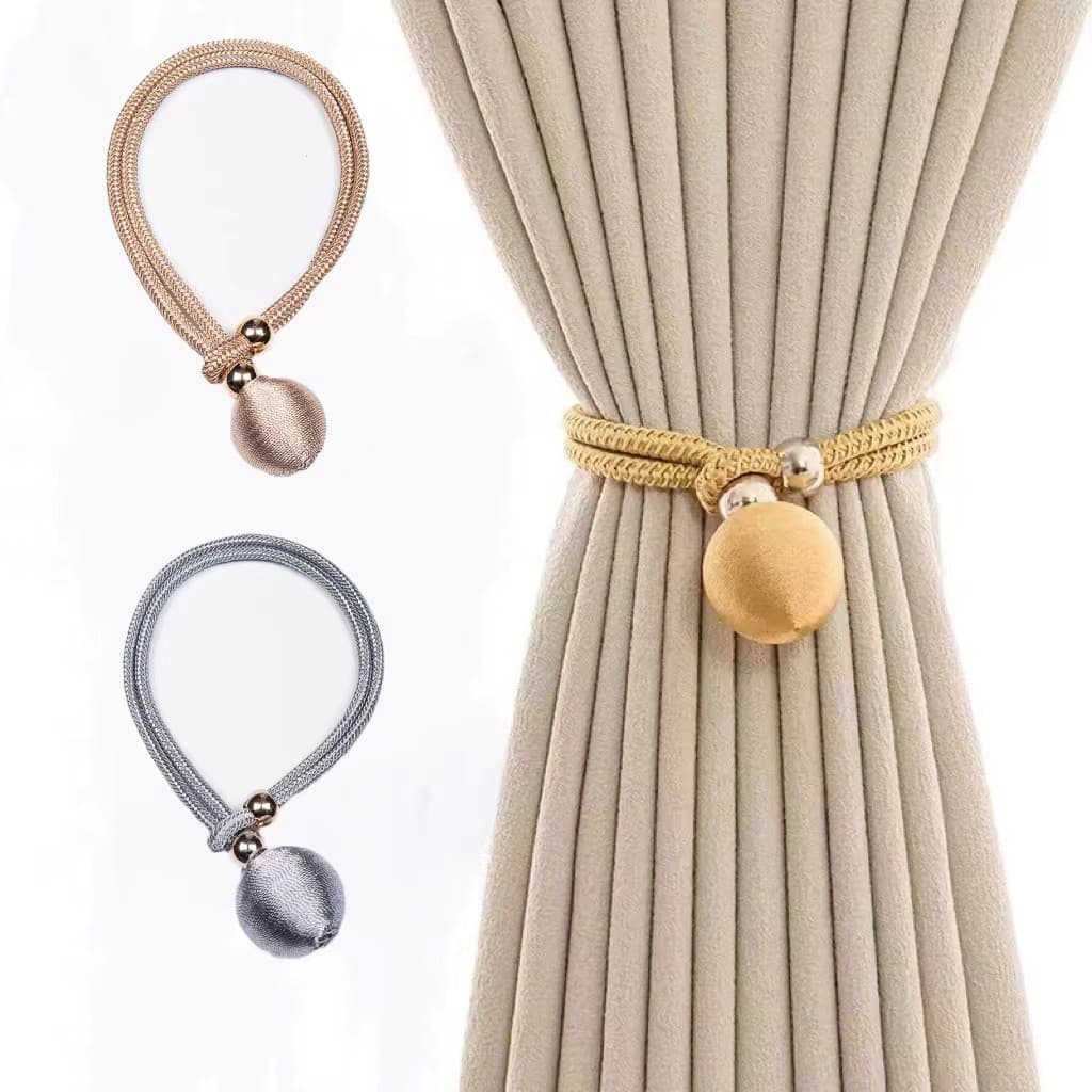 Curtain Tie Backs, Binding Ropes, Luxury Gathering Curtains, Sheer Curtain Storage Straps, Curtain Buckle Hanging Ring Accessories Hanging Balls