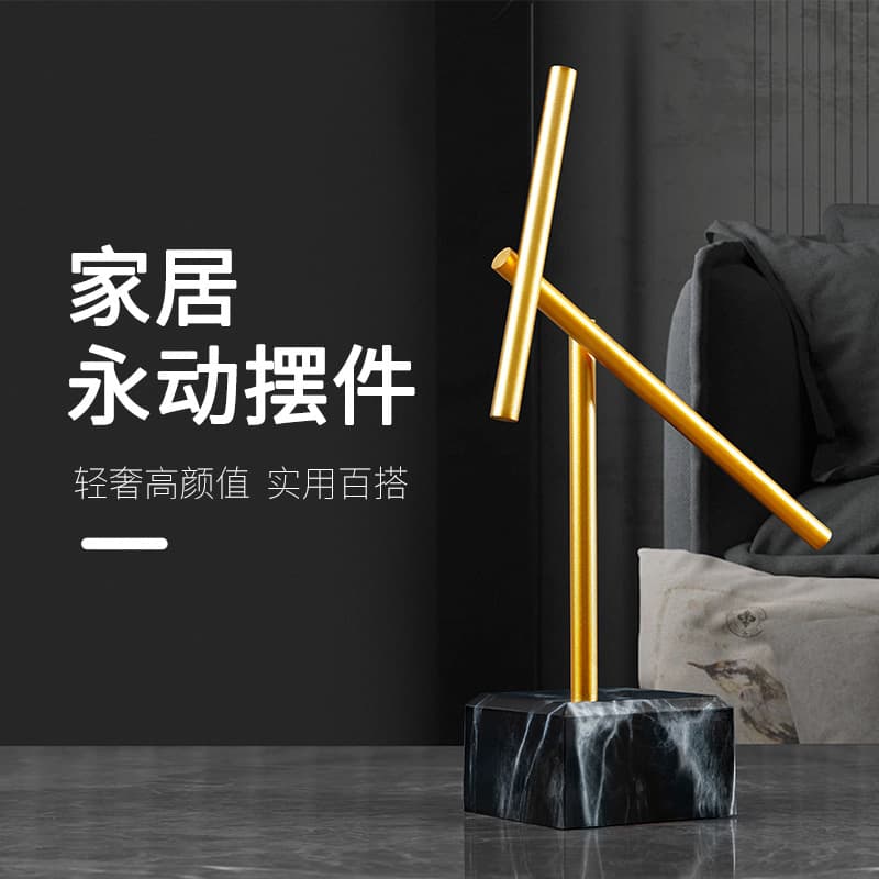 Newton's Cradle Perpetual Motion Ball Iron Man Living Room Office Creative Desktop Ornament High-End Niche Chaos Pendulum