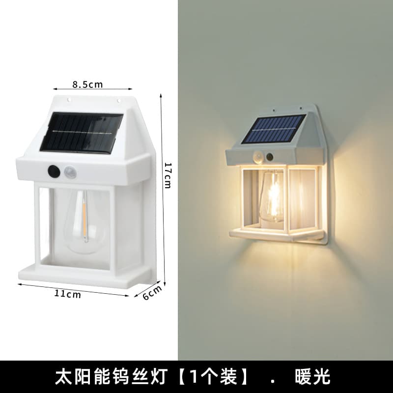 Solar Tungsten Filament Outdoor Garden Wall Light Motion Sensor Pathway Light Home Solar Lighting Outdoor Light