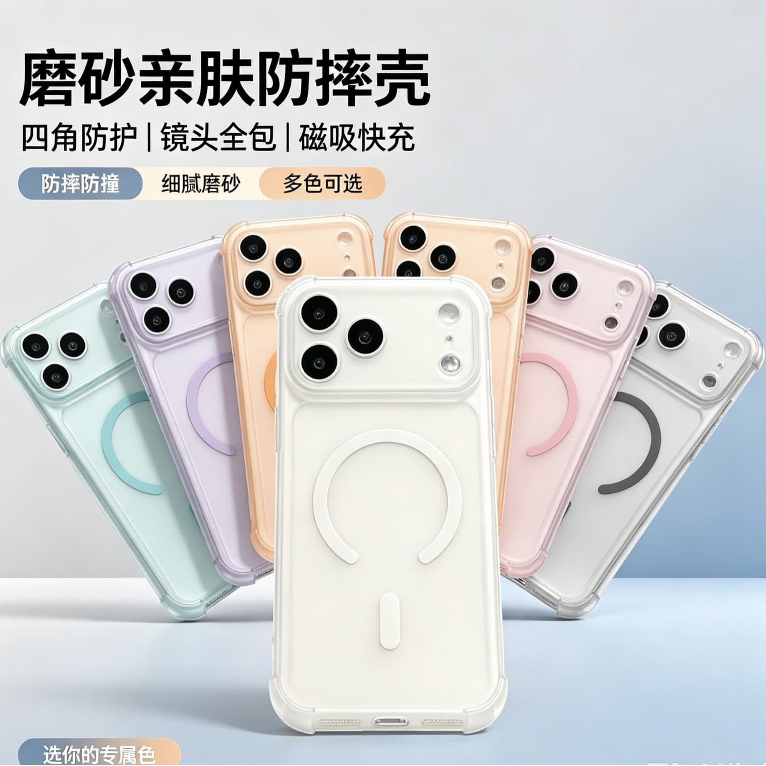 Suitable for Apple 18 mobile phone case with magnetic large window phone17 frosted all-inclusive 16pm skin-friendly feel 16 ultra-thin