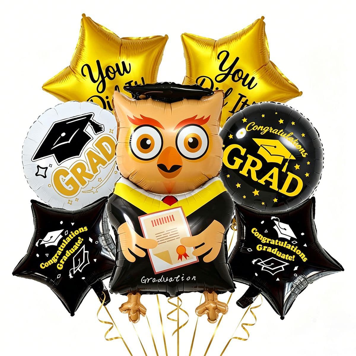 Cross-Border 2026 Amazon Graduation Season Party Decoration Printed Aluminum Foil Balloon Set Combination Party Decoration Supplies