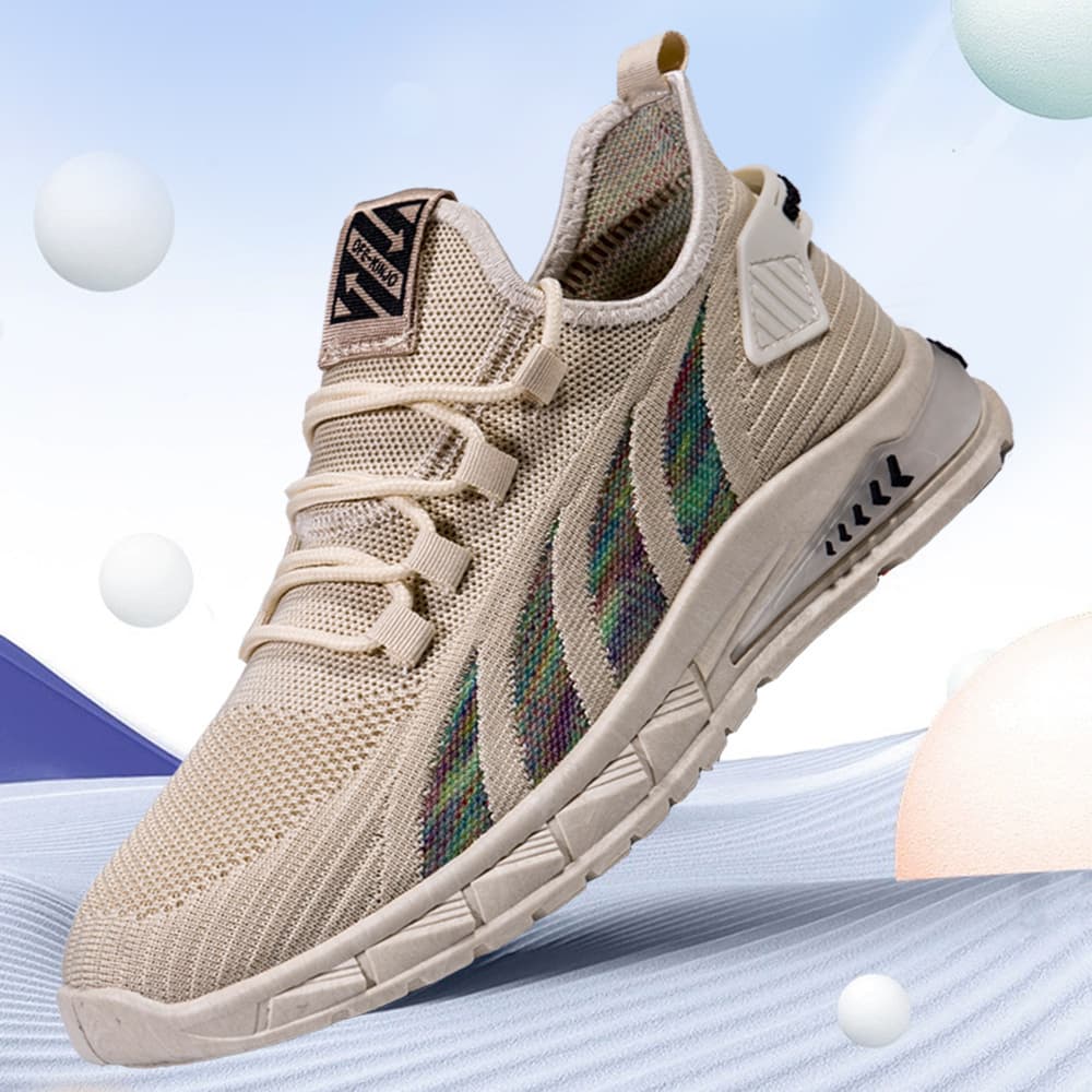 Cross-border New Arrival 2023 Spring/Summer Flyknit Breathable Yeezy Style Fashion Lace-up Sports Shoes for Men, Sizes 39-48
