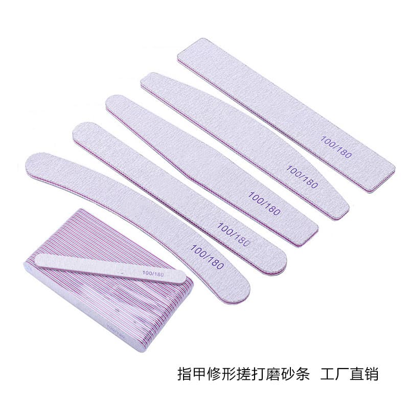 Manicure Tools, Sanding Strips, Manicure and Shaping Nail Files, Nail Polish Remover, Straight Round Diamond-Shaped Rubbing Strips, Factory Direct Sales