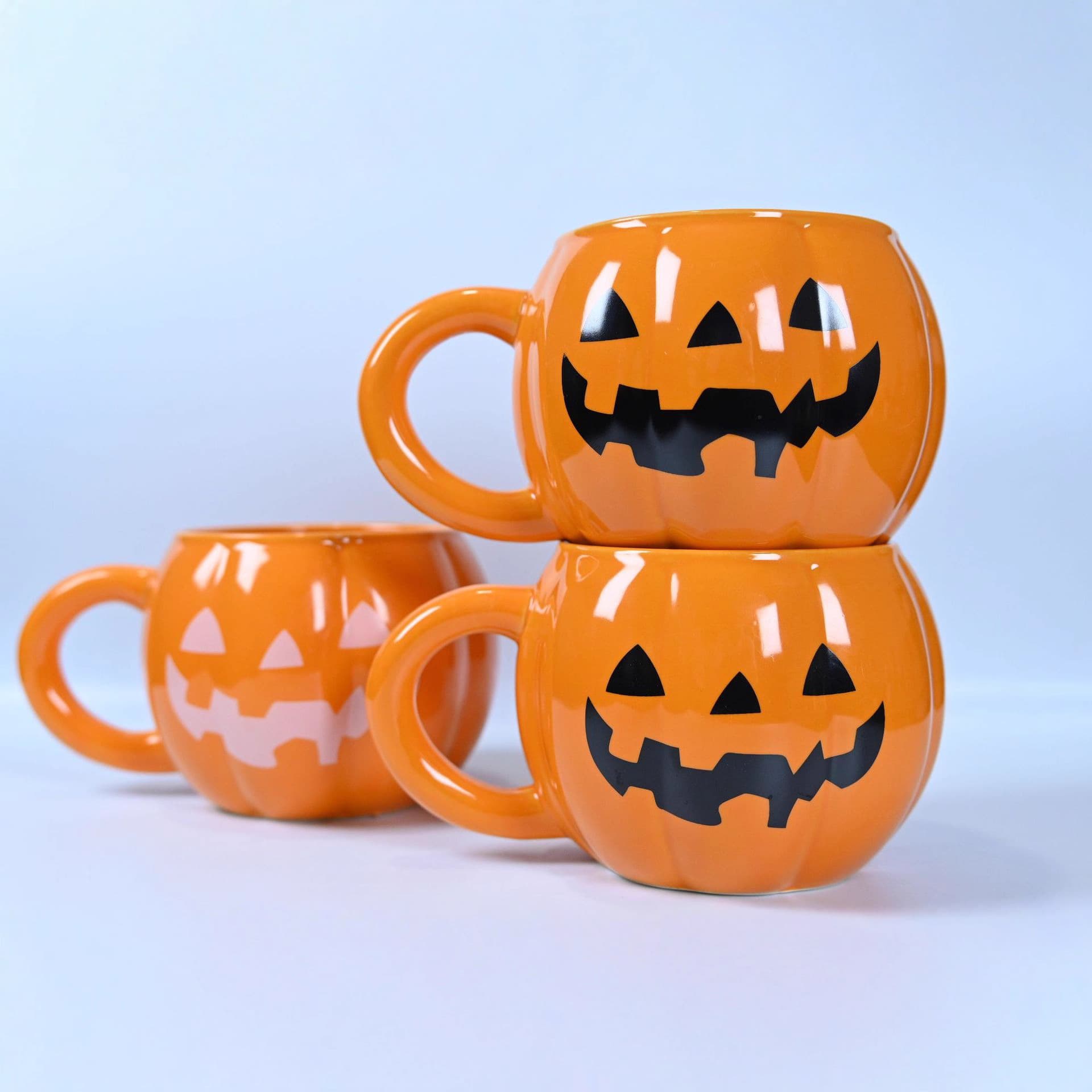 Halloween cross-border ceramic cute pumpkin cup mug breakfast cup water cup creative pumpkin coffee cup milk cup