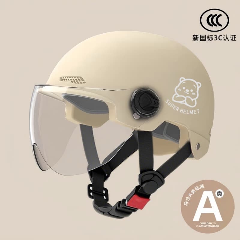 New National Standard 3C Certified Electric Vehicle Helmet, Suitable for All Seasons, Men's and Women's Models, Electric Bike Safety Helmet, Motorcycle Safety Helmet