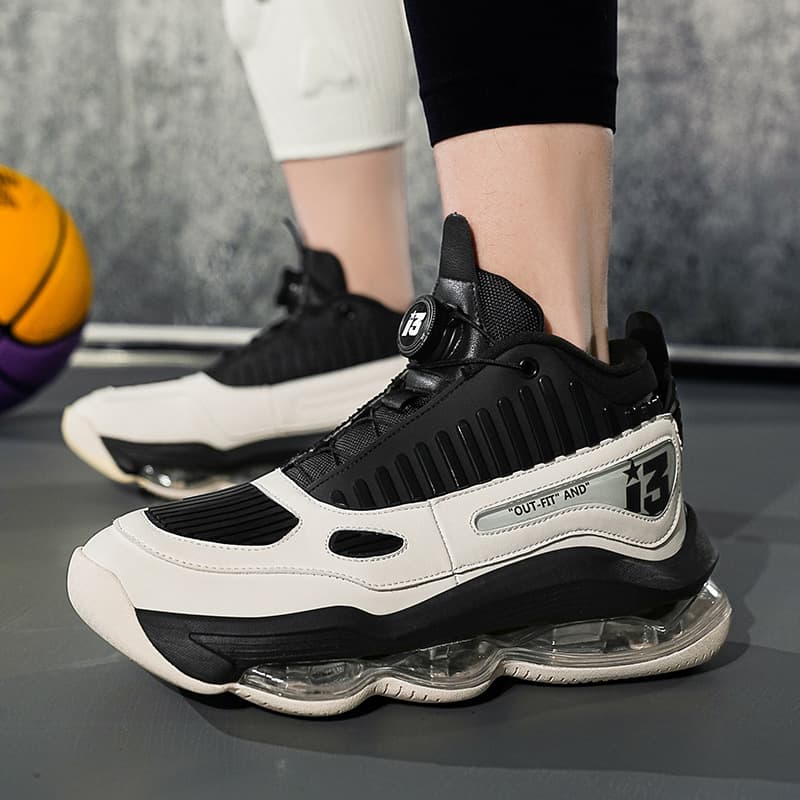 Full-Air Cushion Trendy Sports Shoes, Basketball Shoes for Youth, Cushioned, Responsive, Professional Anti-Slip, Wear-Resistant, Casual Sports Sneakers