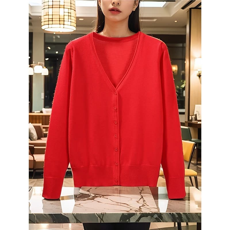 Cardigan Women Knitwear Short Korean Loose Plus Size Spring Autumn Thin Versatile Early Fall Wear Sweater Outer Layer