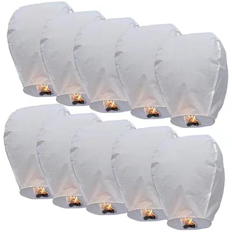 Cross-border exclusive manufacturer wholesale of high-quality fireproof printed Kongming lanterns, flame-retardant copy paper, wishing lanterns, and blessing printing.