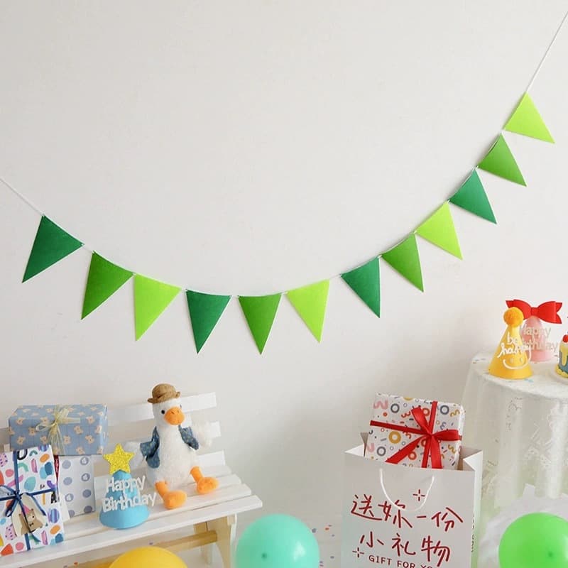Felt Pennant Banner Birthday Party Flag Hanging Decor Christmas Kindergarten Decoration Wholesale