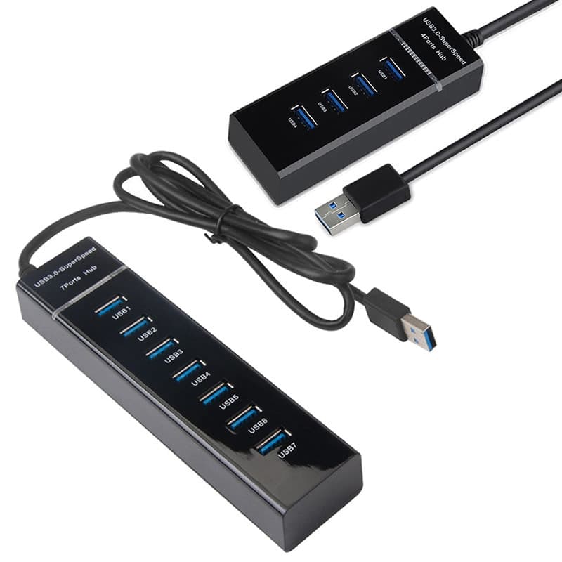 High-Speed USB3.0 Hub One-To-Four Port Computer USB Expander Extension 4-Port 7-Port Docking Station for Office And Business