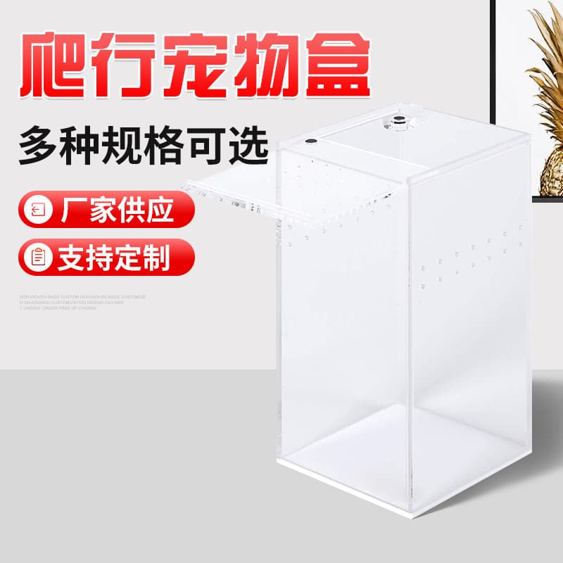 Cross-border Living Room Integrated Small Acrylic Reptile Breeding Box Spider Lizard Manufacturer Direct Customization Pet Reptiles