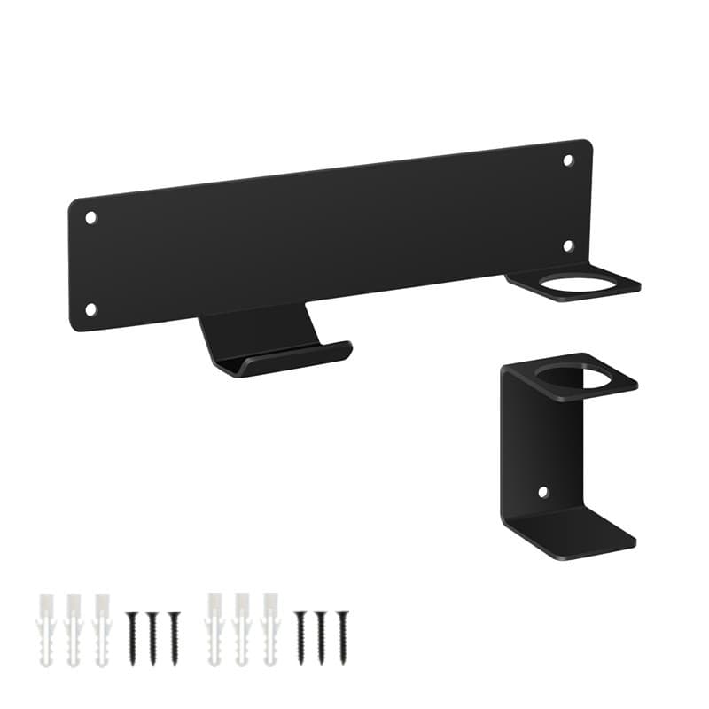 Wall-mounted floor jack support rack and storage rack, car hydraulic jack support and fixing rack.