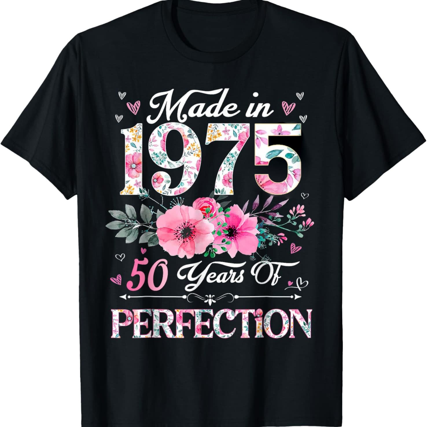 50th Birthday Gifts Men Women 50 Years Old Vintage Print Short Sleeve