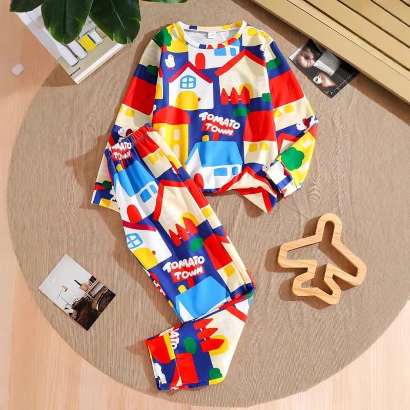 Boys Autumn and Winter Korean Cartoon 2025 New Children's Winter Cool Sports Suit RA02+RC01