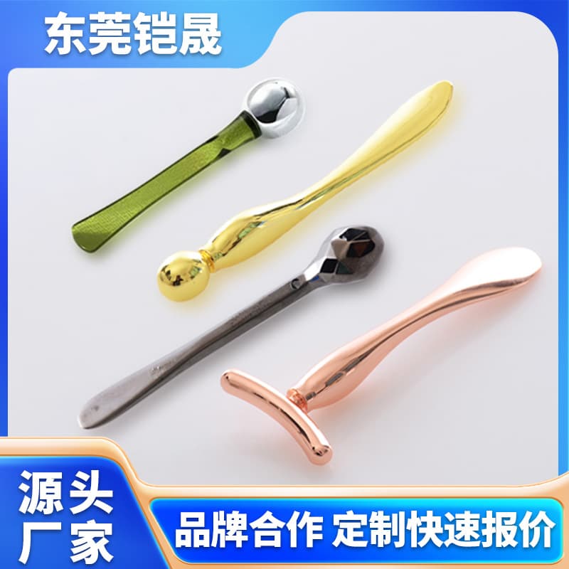 Eye cream massage stick roller T-shaped eye cream stick metal cream spoon logo-printable cosmetic spoon refill eye cream spoon