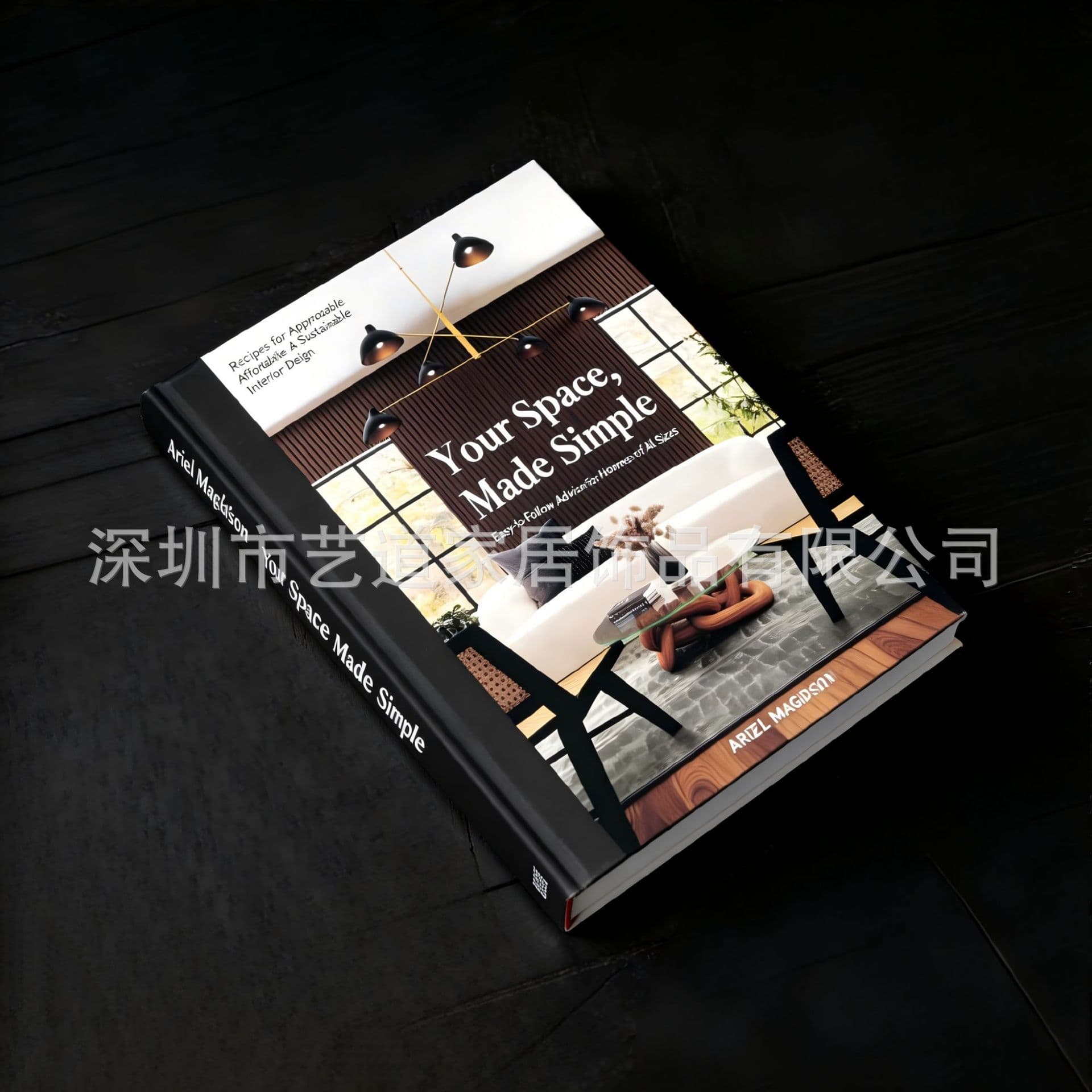 Modern Art Flip-Through Real Book for Sales Center Model Room Decoration, Nordic Photography Prop Book Model