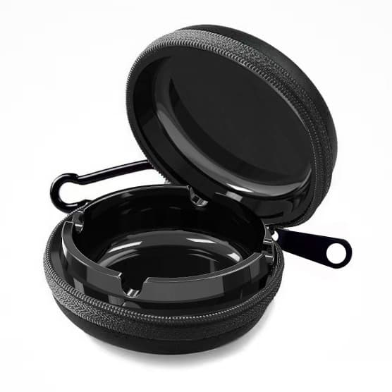 Creative Cross-Border Hot-Selling Mini Ashtray with Hook Flip Pocket Mini Ashtray