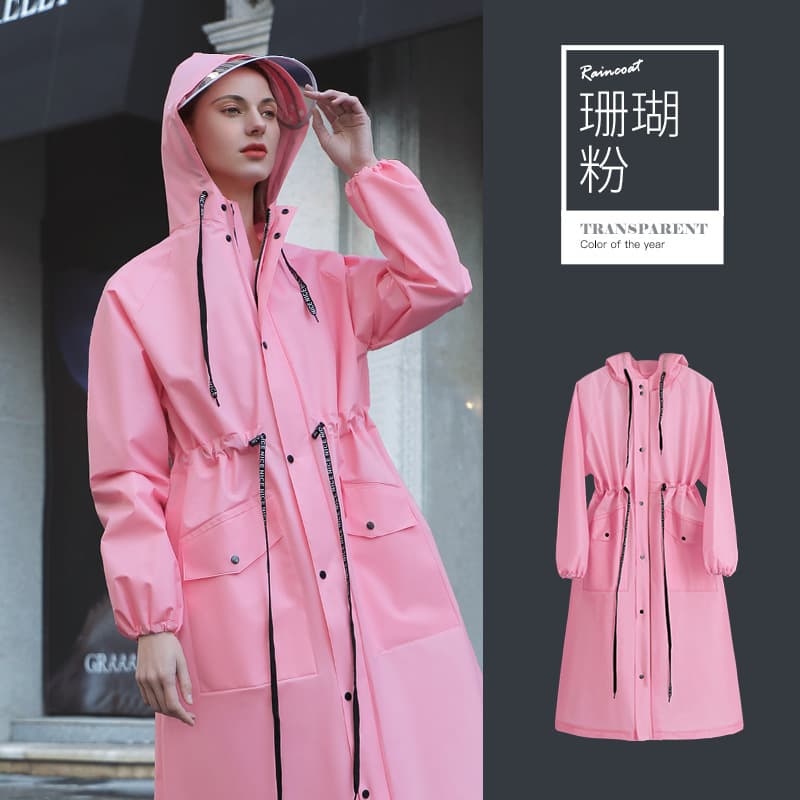 Free Shipping Adult Electric Bicycle Raincoat, Extra-Large Single-Person Full-Body Long Design, Heavy-Duty Downpour-Proof, Reusable, Cross-Border
