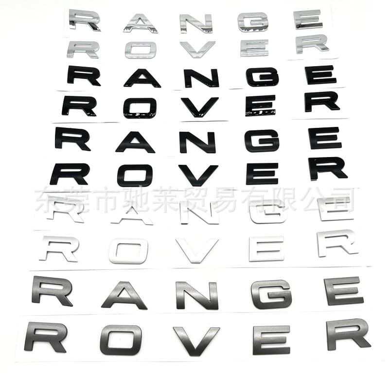 Compatible with New Land Rover Badge Evoque Range Rover Sport RANGE ROVER Hood Emblem English Front and Rear Badge