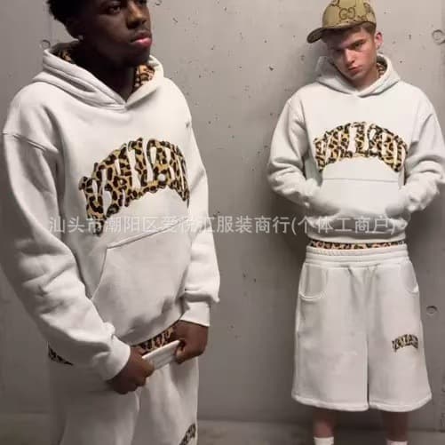 American Style Hot Item Spring/Autumn Youthful Loose Print Sweatshirt Casual Sweatpants Set Print Harajuku Jacket Men